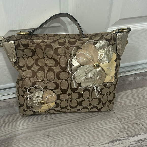 Coach Floral Suede Exterior Bags & Handbags for Women - Picture 2 of 9